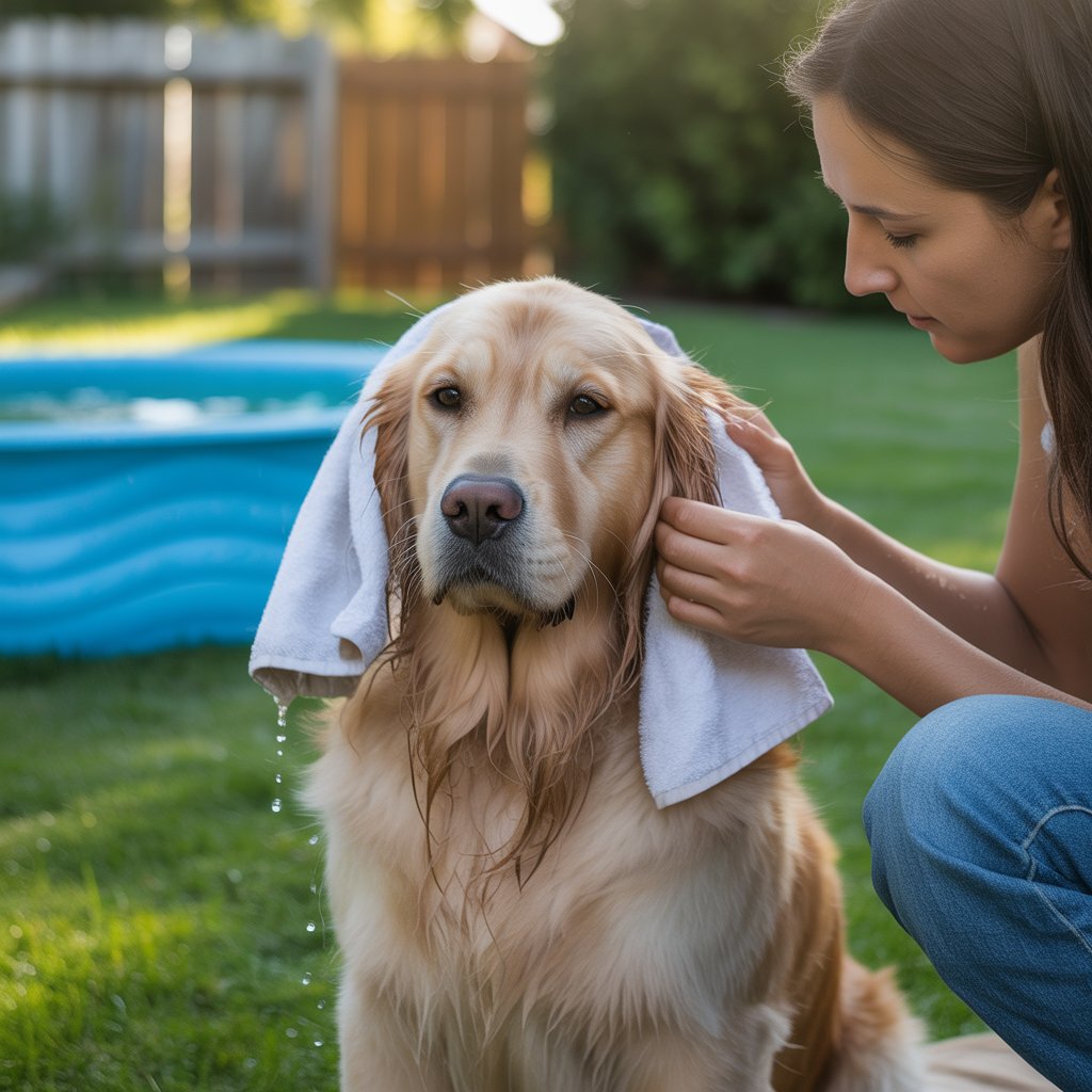 Drying Dog Ears After Swimming